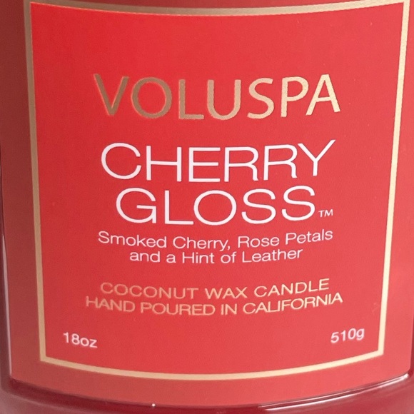 Voluspa Cherry Gloss Scented Candle, Large, 18 oz, New - Picture 6 of 6